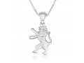 Sterling Silver Pendant Necklace - Roaring Lion of Judah