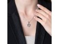 Sterling Silver Pendant Necklace - Textured Star of David