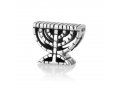 Sterling Temple Menorah Charm