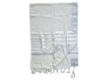 Talitnia Barak, Non-slip Lightweight Wool Tallit Prayer Shawl - Silver Stripes