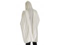 Talitnia Prima A.A Tallit Premium Pure Wool Prayer Shawl - White Stripes