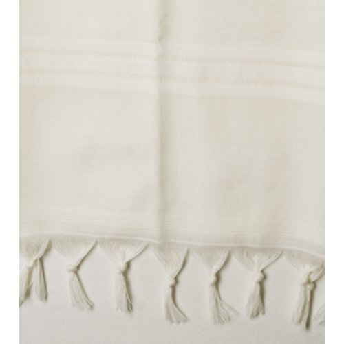 Talitnia Wool Tallit Katan - White Stripes