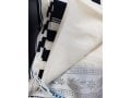 Talitnia Yemenite Tallit Prayer Shawl - Tied with Thick Yemenite Tzitzit and Techelet - 1 in stock