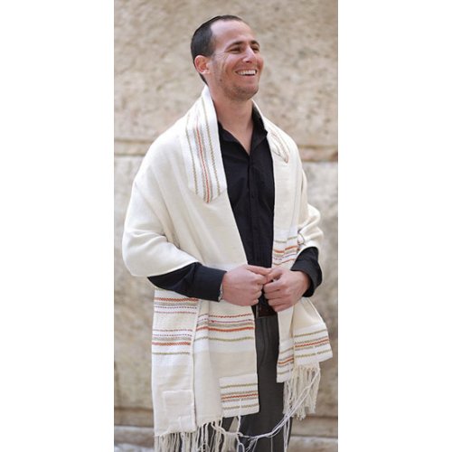 Weaving Creation Hand Woven Tallit Daat - Knowledge