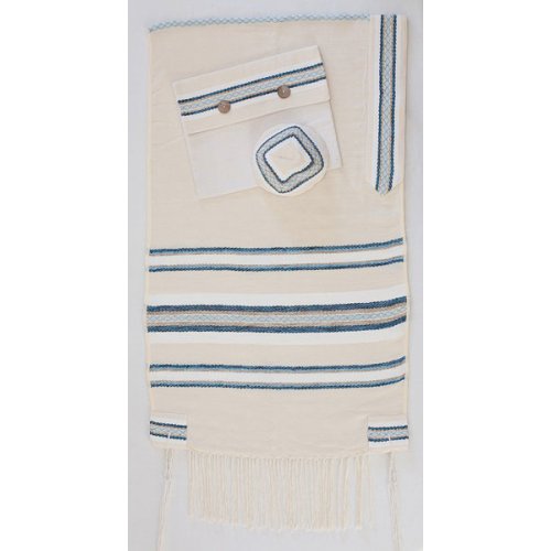 Weaving Creation Hand Woven Tallit Hochma - Wisdom