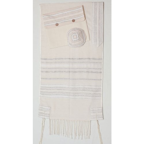 Weaving Creation Hand Woven Tallit Keter - Crown