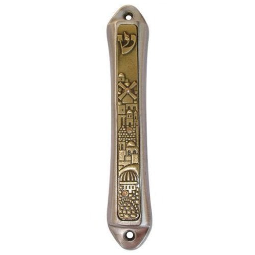 Windmill Jerusalem design Mezuzah by Yealat Chen 1 in stock