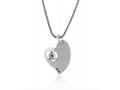 Woman of Valor Silver Heart Pendant by Golan Studio