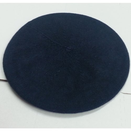 Womens Classic Navy Cotton Beret