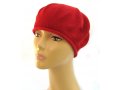 Womens Classic Red Cotton Beret