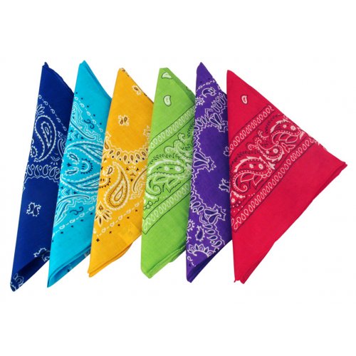 Womens Paisley Cotton Head Scarf - Variety of Colors