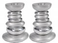 Yair Emanuel Aluminum Tower Candlestick - Stone Shapes