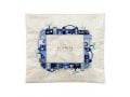 Yair Emanuel Embroidered Tallit & Tefillin Bag - Jerusalem Frame on Off White