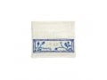 Yair Emanuel, Embroidered Tallit Tefillin Bags - Blue Pomegranates on off-White