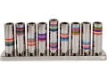 Yair Emanuel Hammered Nickel Hanukkah Menorah - Decorative Tube Candle Holders