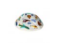 Yair Emanuel Kippah for Children  Embroidered Airplanes on White