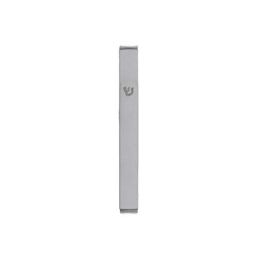 Yair Emanuel Matte Metal Mezuzah Case with Shin Letter - White