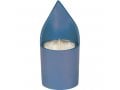 Yair Emanuel Metal Yahrzeit Memorial Candle Holder - Flame Shaped