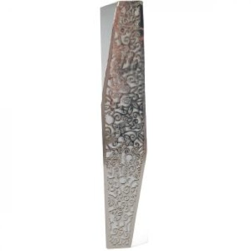 Yair Emanuel Mezuzah Case, Geometric Style and Pomegranates - Choice of Colors