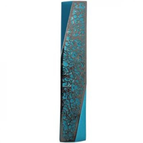 Yair Emanuel Mezuzah Case, Geometric Style and Pomegranates - Choice of Colors