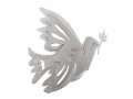 Yair Emanuel Two-in-One Anodized Aluminum Trivet - Dove of Peace