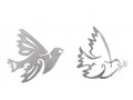 Yair Emanuel Two-in-One Anodized Aluminum Trivet - Dove of Peace