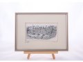 YehuditsArt Sketch Print of Mount Zion, Jerusalem Walls and Tower of David