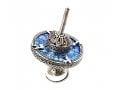 Yoels Jewelry, Sterling Silver and Roman Glass Hand Made Hanukkah Dreidel